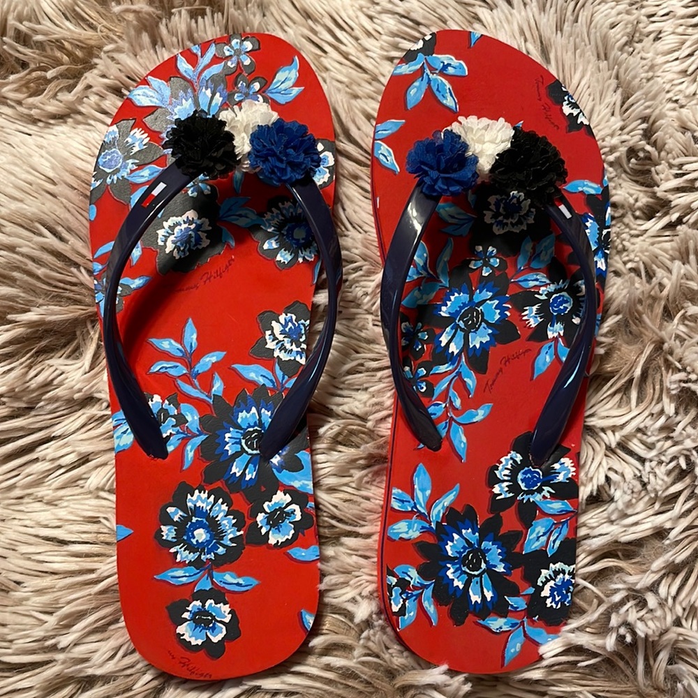 NEW Tommy Hilfiger Girls Flip flops